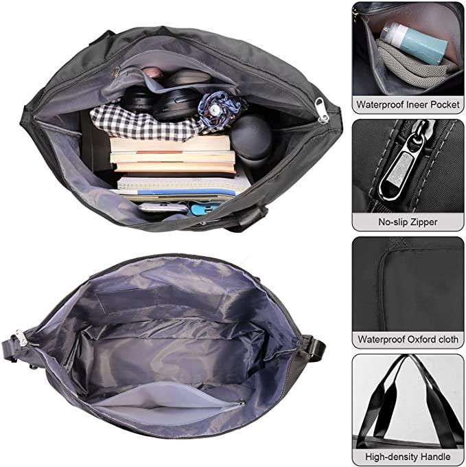 Foldable Travel Duffel Bag With Pocket