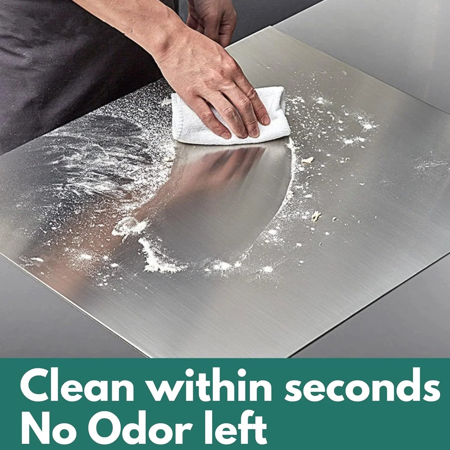 Original Stainless Steel Countertop Chopping Board 41x31cm (X-Large)( Made with Original JSW Stainless Steel)