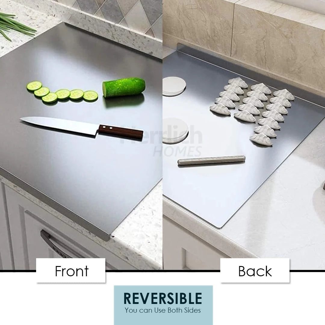 Original Stainless Steel Countertop Chopping Board 41x31cm (X-Large)( Made with Original JSW Stainless Steel)