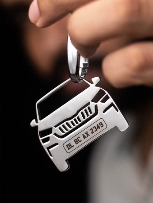 Personalised Car Keychain