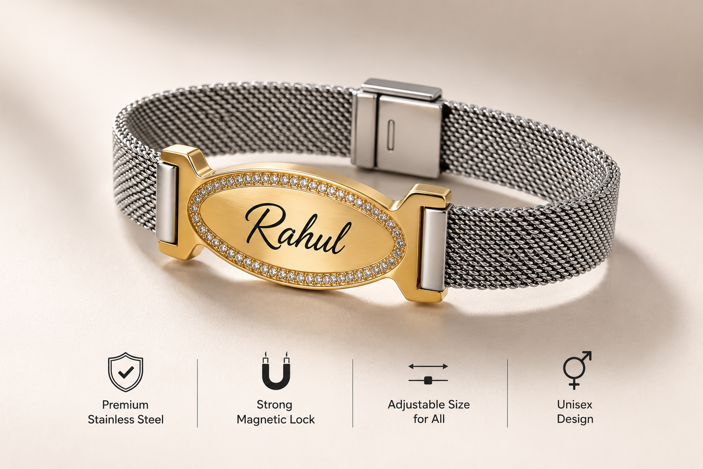 Adjustable Magnetic Unisex Bracelet