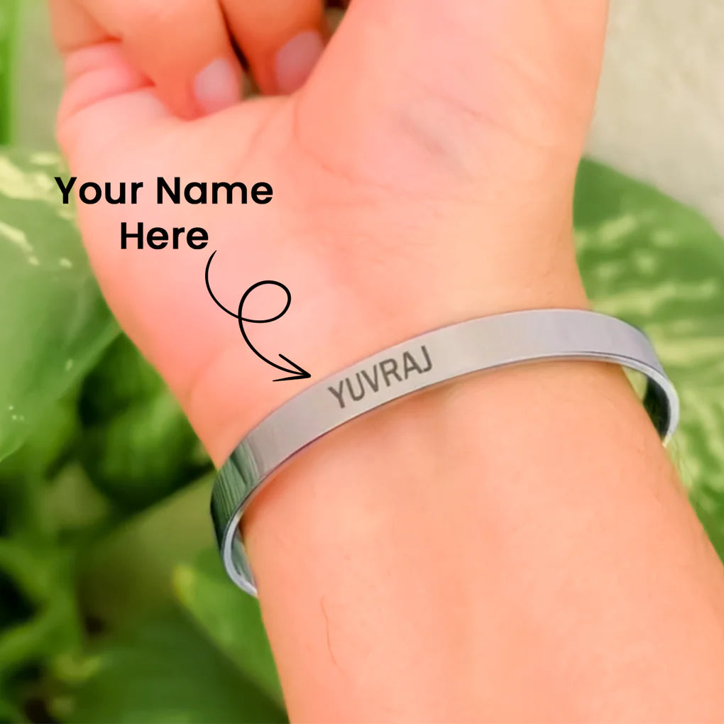 Unisex Name Kada For Men And Women ( 50 rs advance will be taken for Cash on Delivery)