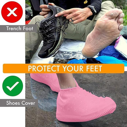 Shoe Cover-Silicone Reusable Anti skid Waterproof Boot Cover Shoe Protector