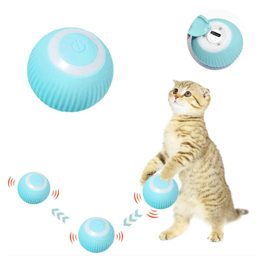 Smart LED 360° Rotating Cat/Dog Toy Ball ( Buy 1 Get 1 Free)(Pack of 2)