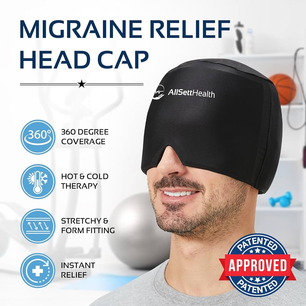 Hot & Cold Therapy Migraine Cap