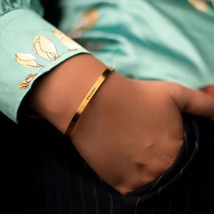 Anti-Tarnish Cuff Styled Unisex Name Kada