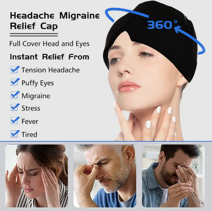 Hot & Cold Therapy Migraine Cap