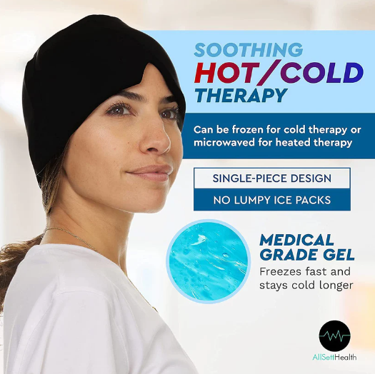 Hot & Cold Therapy Migraine Cap